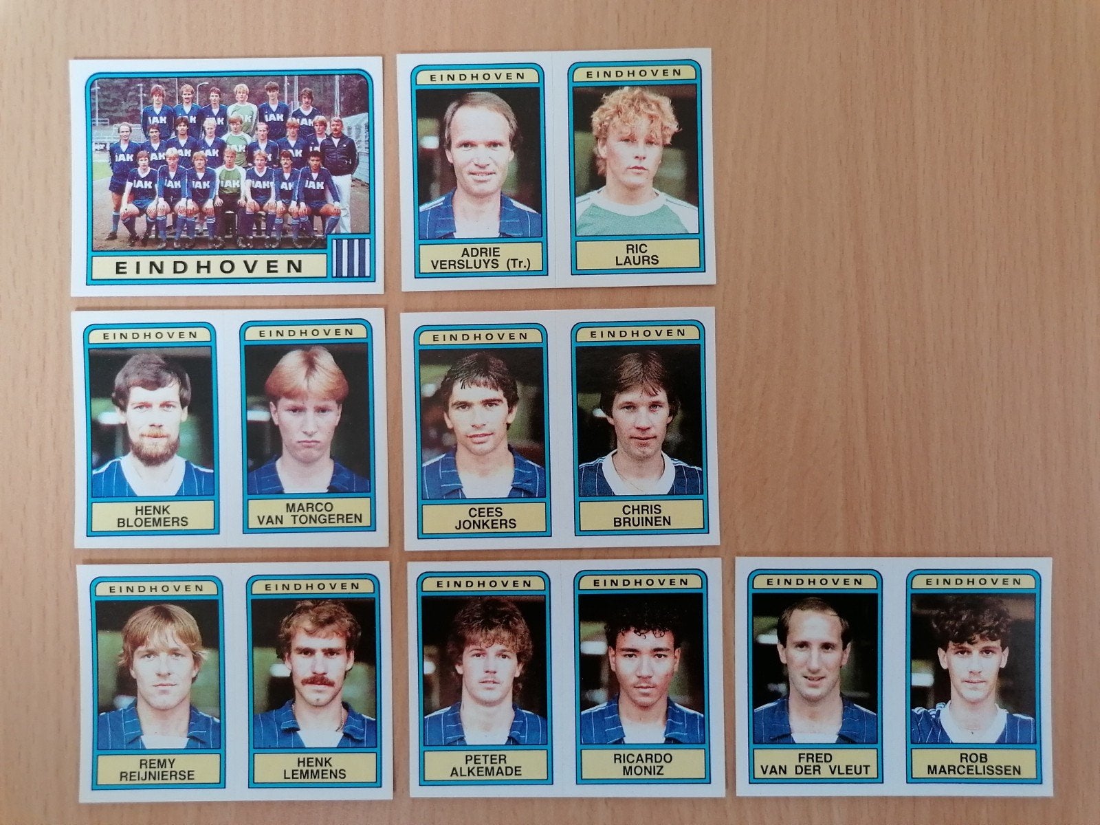 Panini Voetbal 84 Eindhoven 7x., Ophalen of Verzenden, Zo goed als nieuw