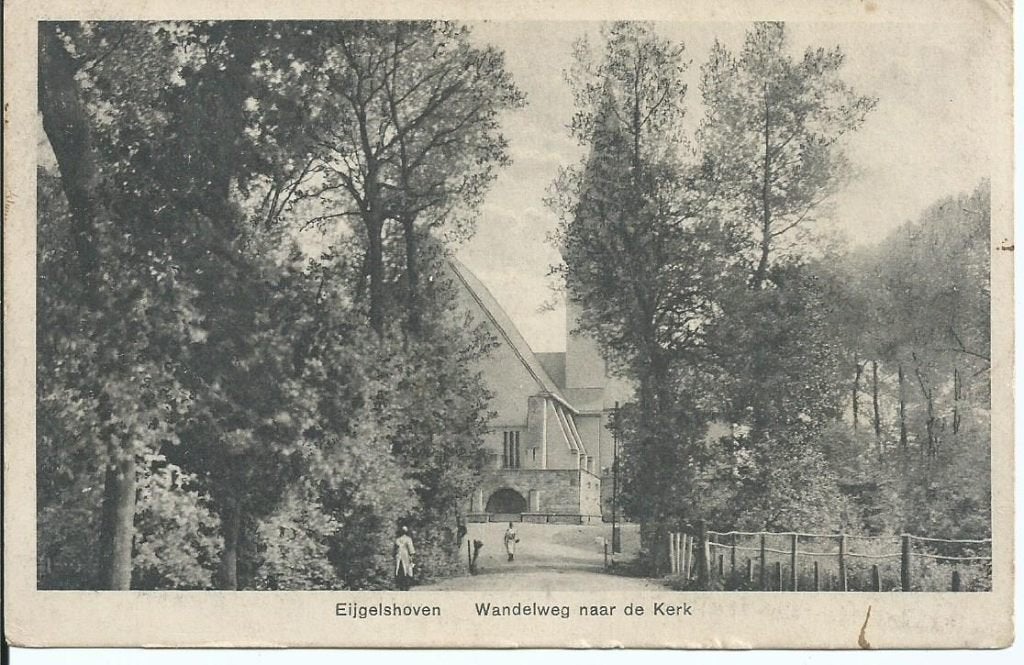 eijgelshoven kerk, Ophalen of Verzenden, 1940 tot 1960, Gelopen, Limburg