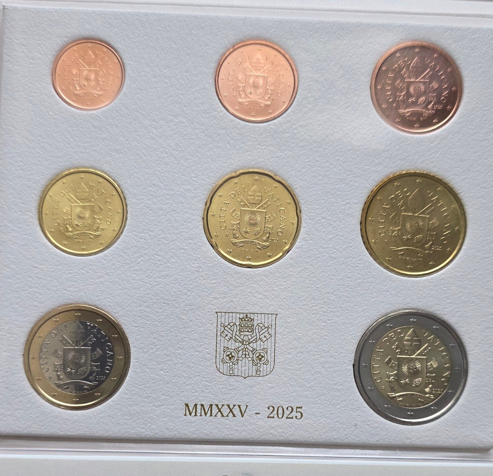 Vaticaanstad Euro Coincard Set 2025 - Paus Franciscus, Ophalen of Verzenden, Vaticaanstad, Setje
