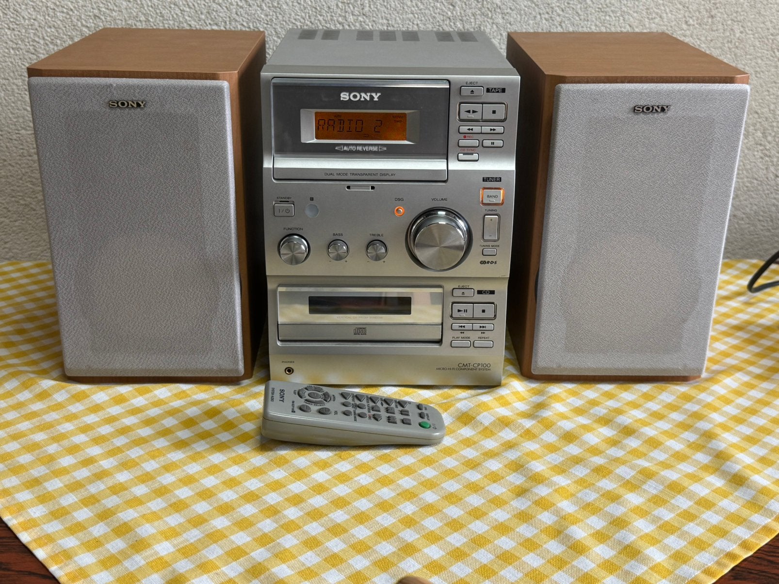 Mooi stereo setje sony met boxen  en ab vaste pr ophalen, Ophalen, Zo goed als nieuw, Speakers, Overige merken