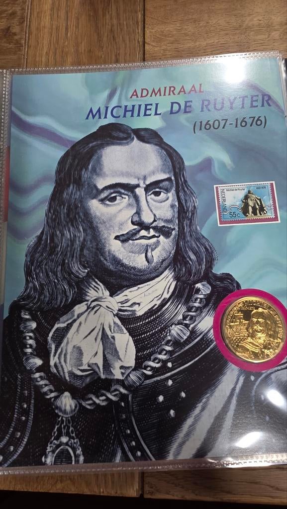 Admiraal Michiel de Ruyter herdenkingsmunt, Ophalen of Verzenden, Vóór koninkrijk, Overige waardes, Losse munt