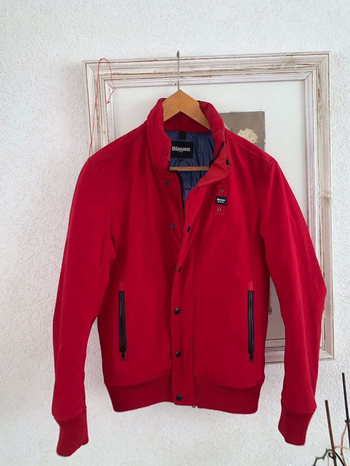 Blauer USA Heren Jas Rood Maat M - Zo goed als nieuw, Ophalen of Verzenden, Zo goed als nieuw, Maat 48/50 (M), Rood