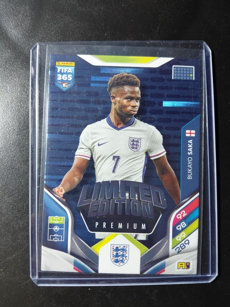 Bukayo saka (premium limited edition) engeland panini, Verzamelen, Ophalen of Verzenden, Nieuw, Buitenlandse clubs, Poster, Plaatje of Sticker