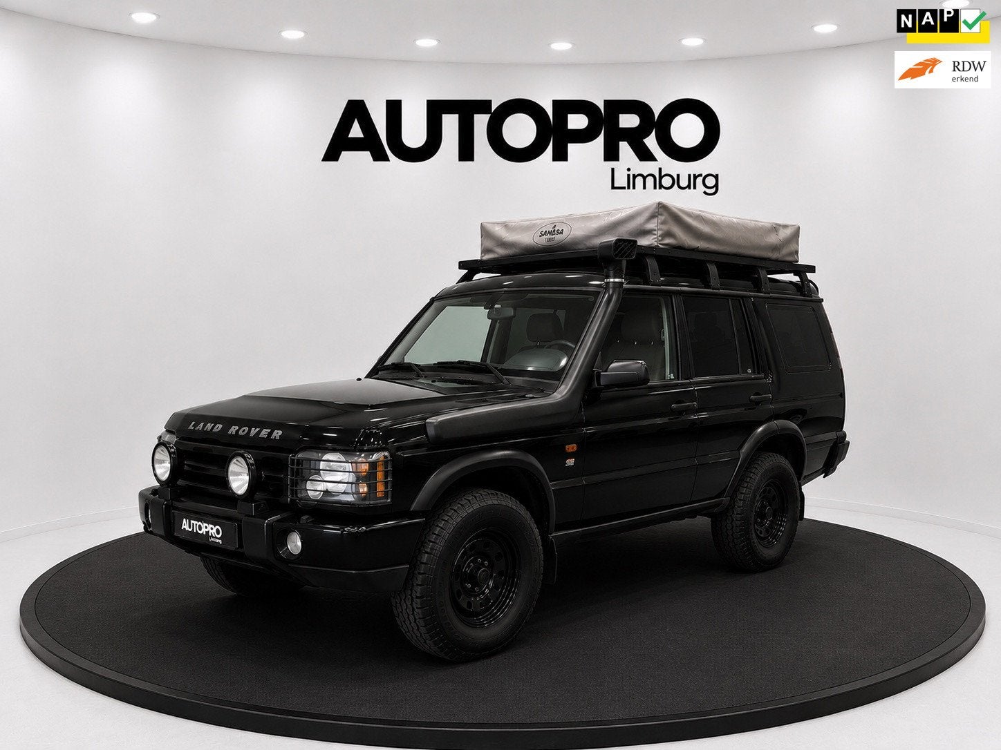 Land Rover Discovery 2.5 Td5 Expedition // Daktent, Auto's, Bestelauto's, Automaat, Zwart, 2495 cc, 139 pk