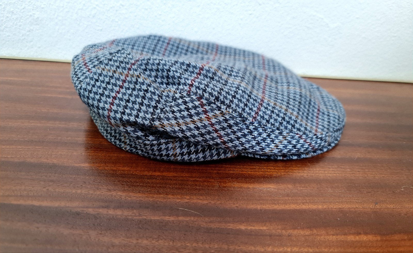 Vintage Engelse platte pet Benet geruit blauw maat 58, Kleding | Heren, Ophalen, Pet, 58 of 59 cm (L, 7¼ of ⅜ inch), Benet