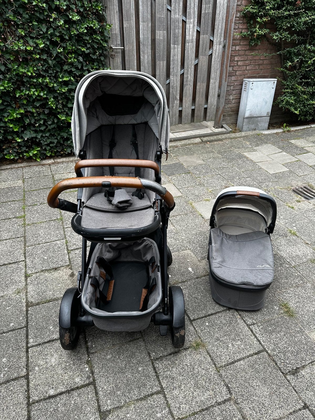 Nuna Demi Grow Kinderwagen Oxford met Reiswieg, Overige merken, Gebruikt, Ophalen of Verzenden, Combiwagen