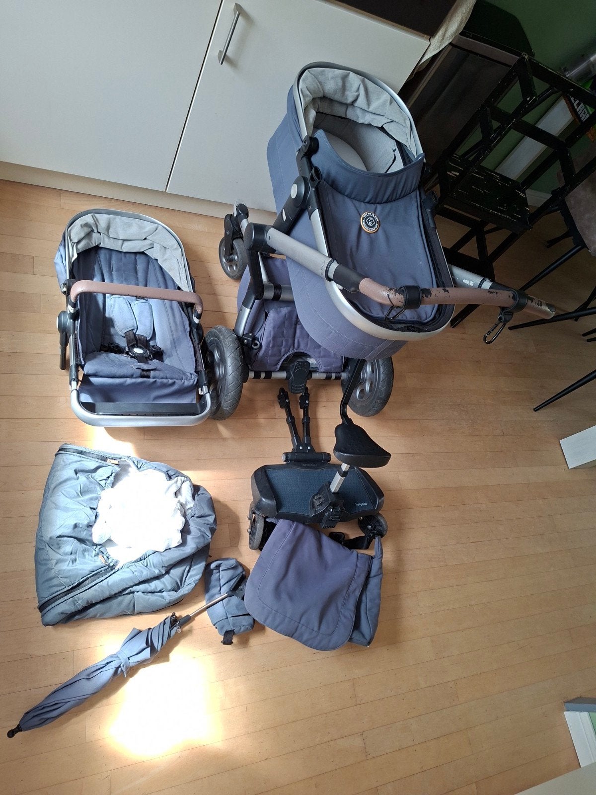 Complete Joolz Day kinderwagen + accessoires, Gebruikt, Luchtbanden, Ophalen, Kinderwagen
