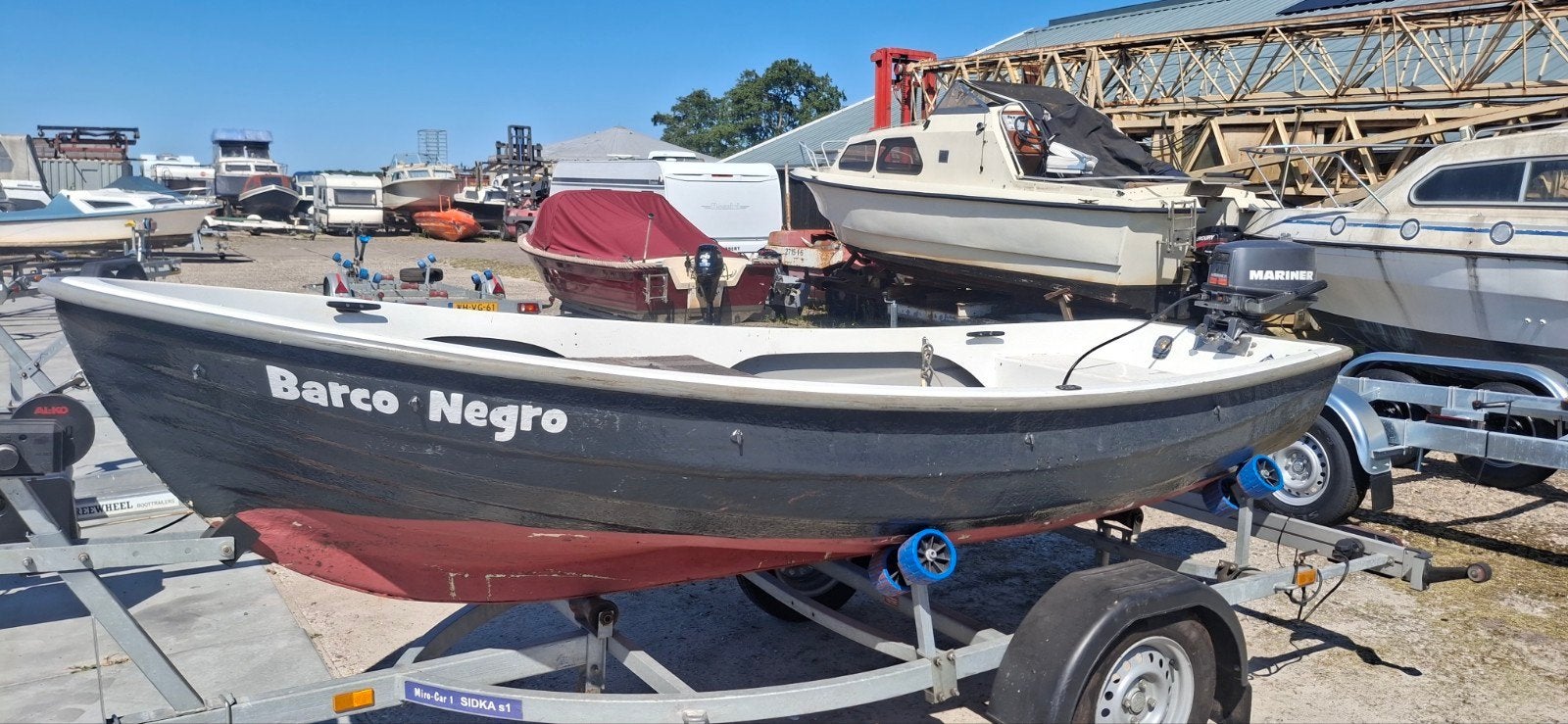 Tour visboot 380 met 6 pk mariner voor slechts 575 euro, Ophalen, Overige merken, Gebruikt, Tot 10 pk
