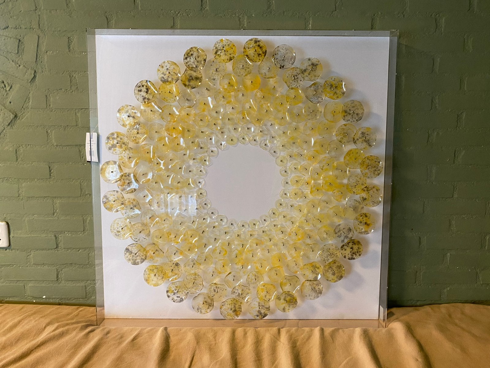 Coco Maison 3D glas Schilderij - Nieuwstaat, Ophalen, Nieuw, Schilderij, 75 tot 100 cm