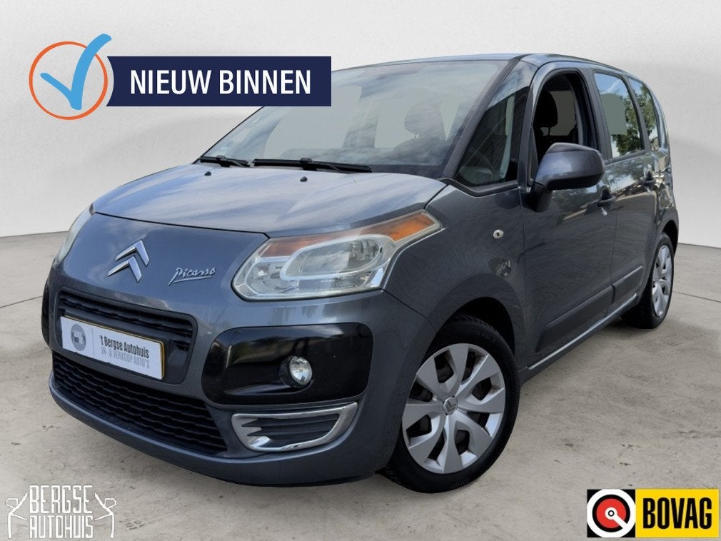 Citroën C3 Picasso 1.4 VTi Aura Airco Cruise ELek.R, Auto's, Citroën, Gebruikt, Zwart, Origineel Nederlands, Bedrijf