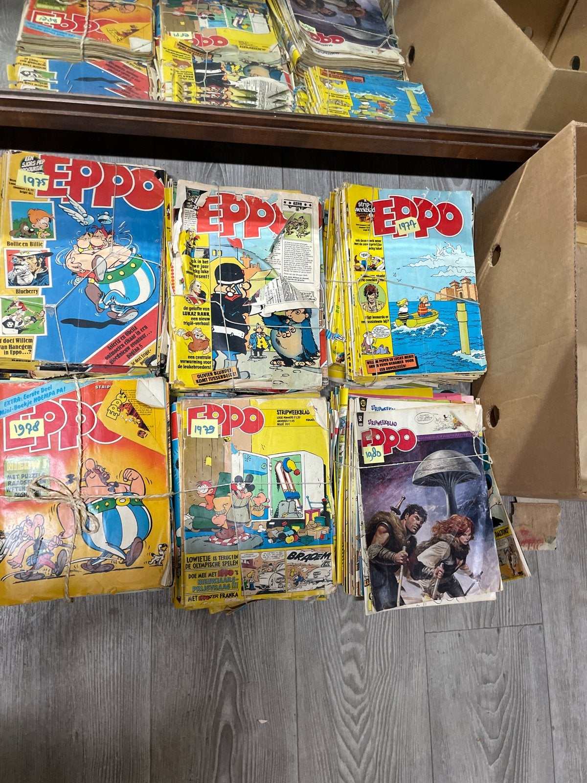 Eppo stripboeken jaargangen 1975 t/m 1980, Boeken, Stripboeken, Complete serie of reeks, Ophalen, Gelezen