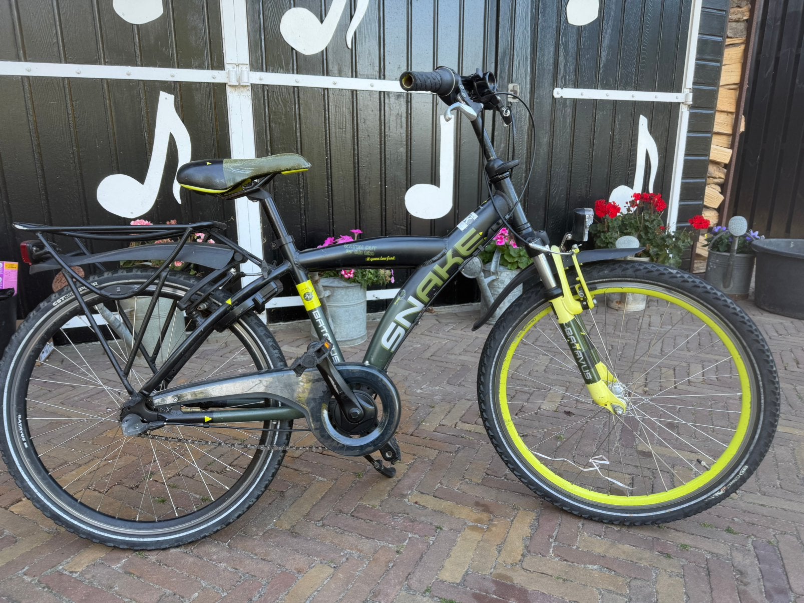 Batavus Snake 26 inch – stoere jongensfiets – frame 38 cm, Fietsen en Brommers, Terugtraprem, Gebruikt, Handrem, Ophalen