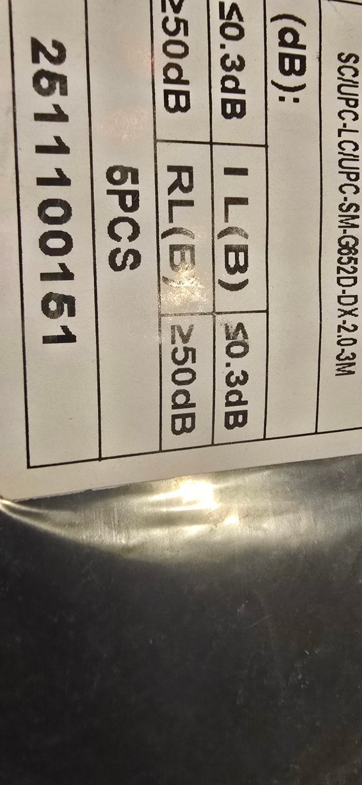 Lc  Sc single mode kabels 3 mtr. Nieuw, Ophalen of Verzenden, Nieuw