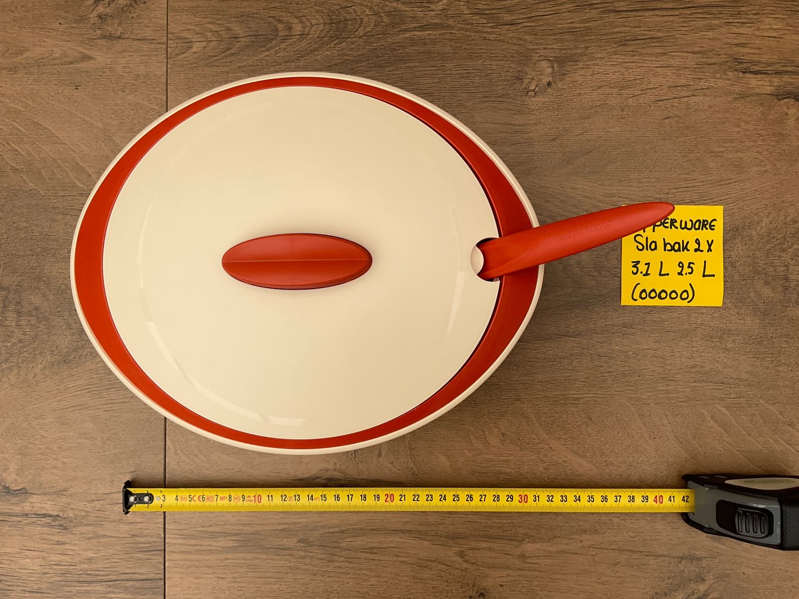 4-delige Tupperware serveer schalen lepel deksel nieuw zgan, Ophalen, Nieuw