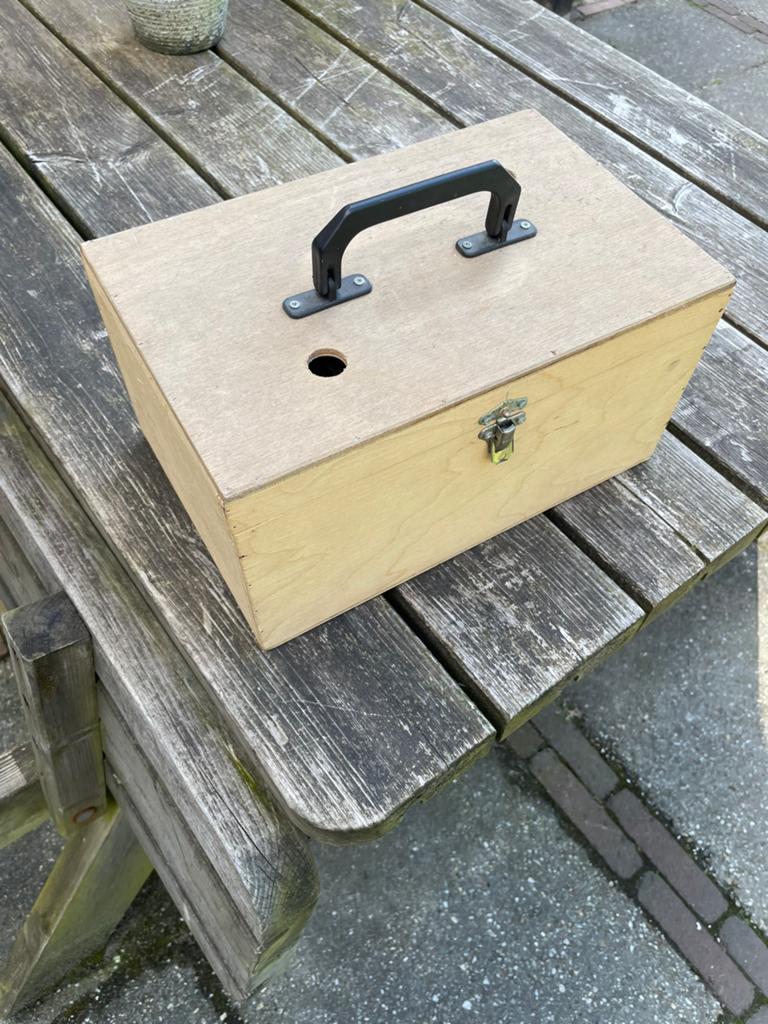 Transporthok vogel, Ophalen, Gebruikt, Hout, Vogelkooi