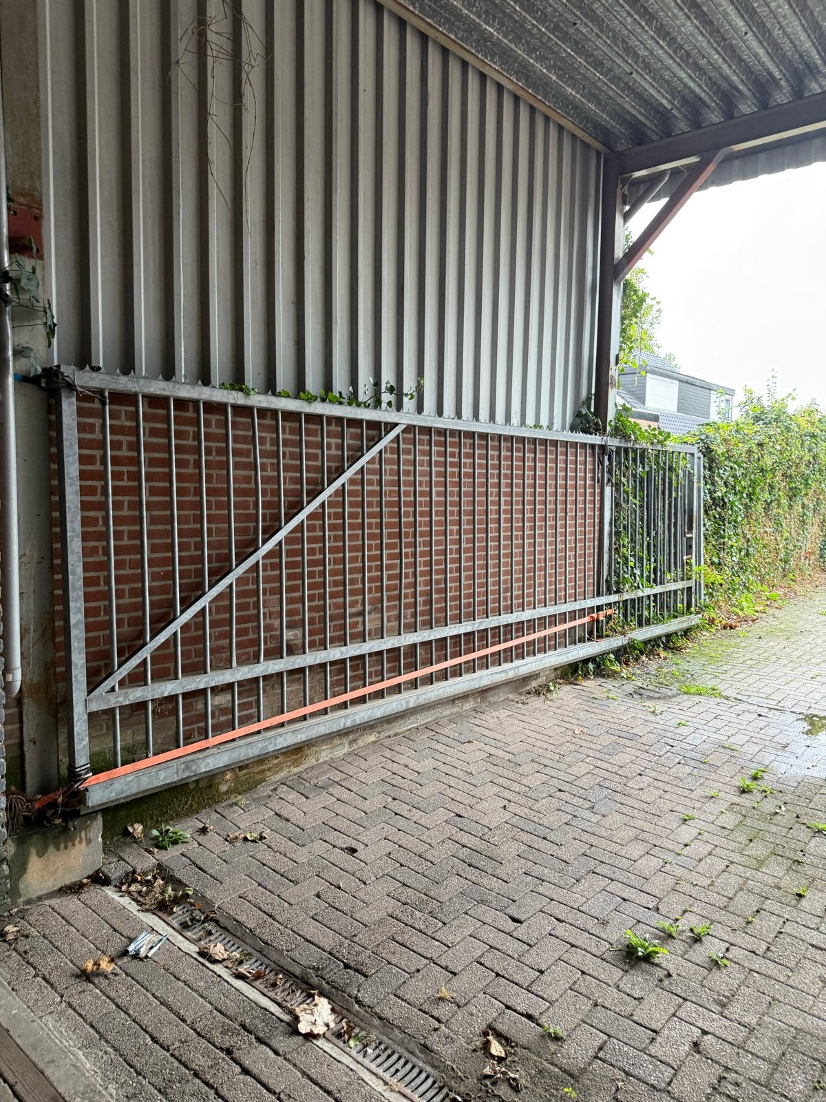 Schuifpoort 6.00 x 185, Tuin en Terras, Ophalen, Met poort, Gebruikt, Overige typen