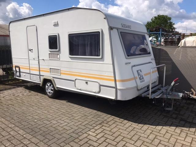KNAUS sudwind 6304 incl. voortent, Schokbreker, Dwarsbed, Bedrijf, Treinzit