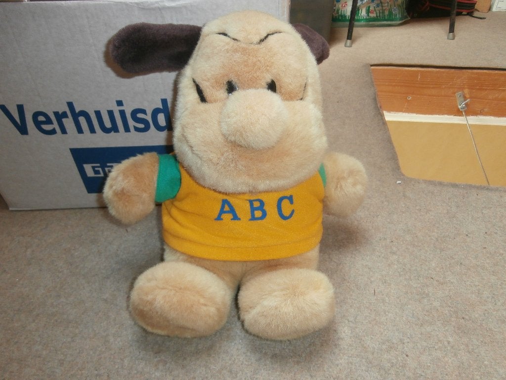 Knuffel beer hond t-shirt knuffelbeer knuffelhond Nickytoy, Nicotoy, Klein (minder dan 20 cm), Bruin, Hond