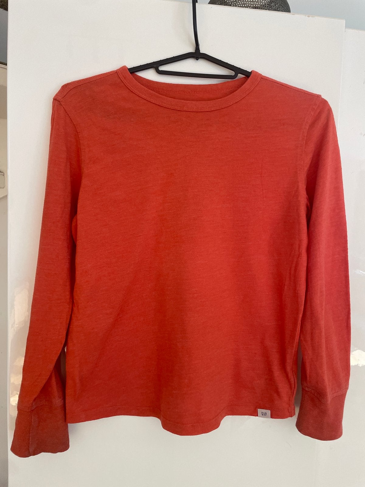 GAP Kids Oranje Longsleeve Maat M, Ophalen of Verzenden, Gebruikt, Jongen of Meisje, Shirt of Longsleeve