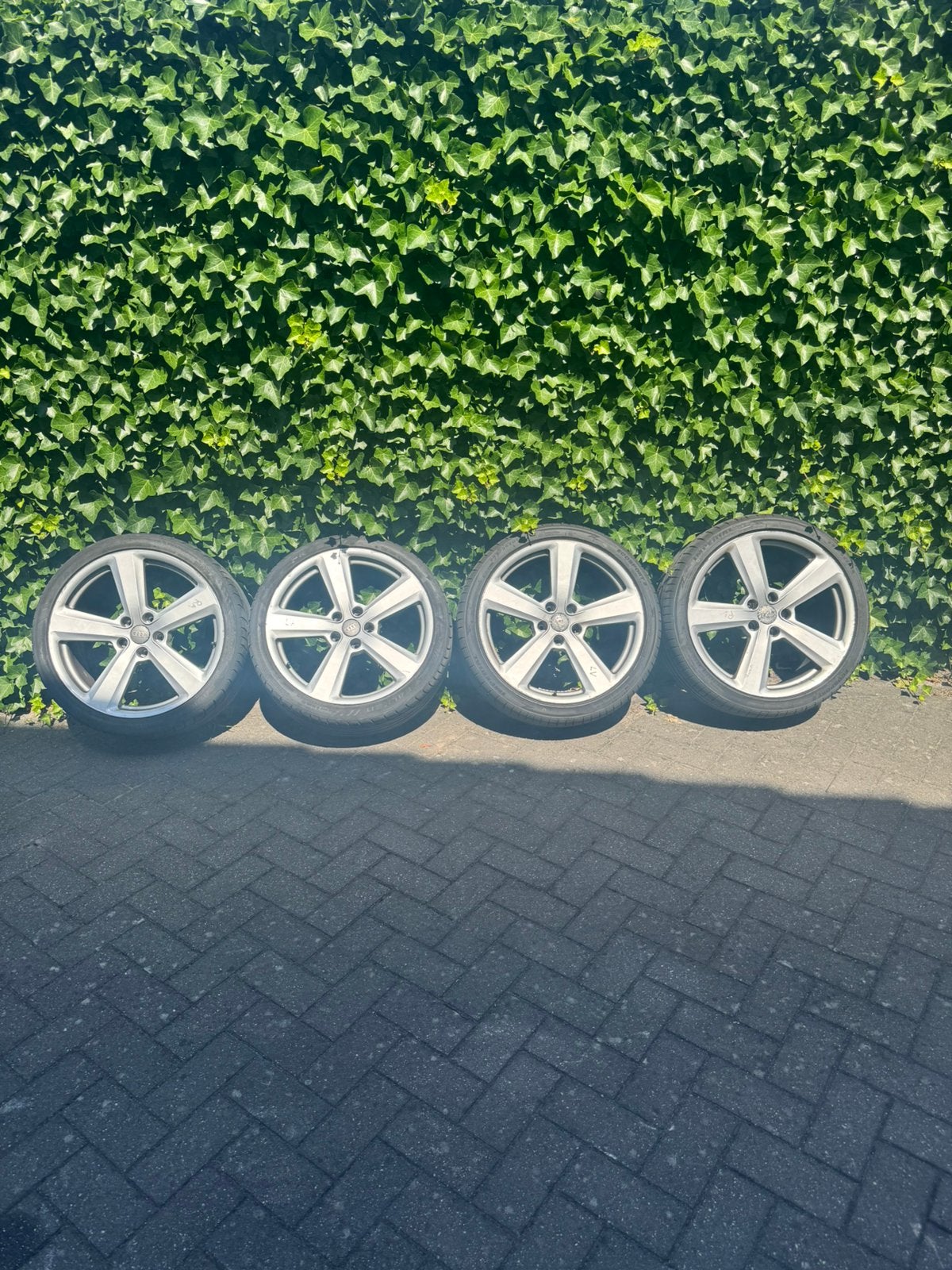 Audi 19inch velgen met zomerbanden, Ophalen