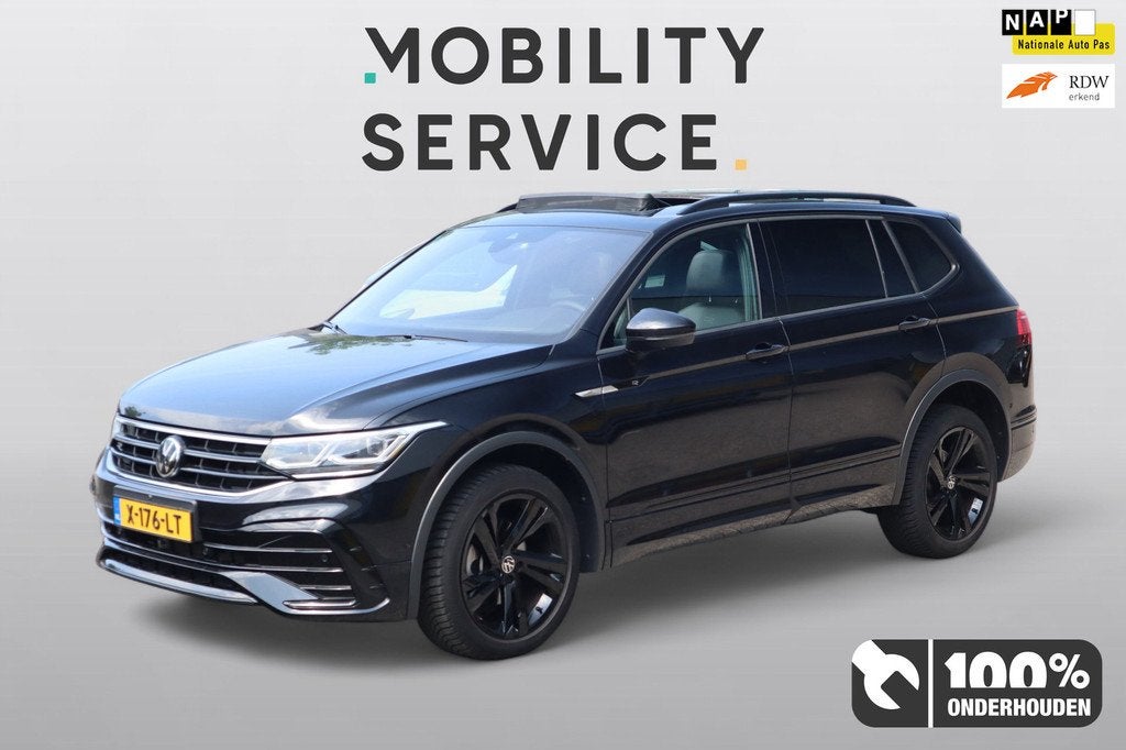 Volkswagen Tiguan Allspace 1.5 TSI R-Line Business Pano Matr, Euro 6, 150 pk, Zwart, SUV of Terreinwagen