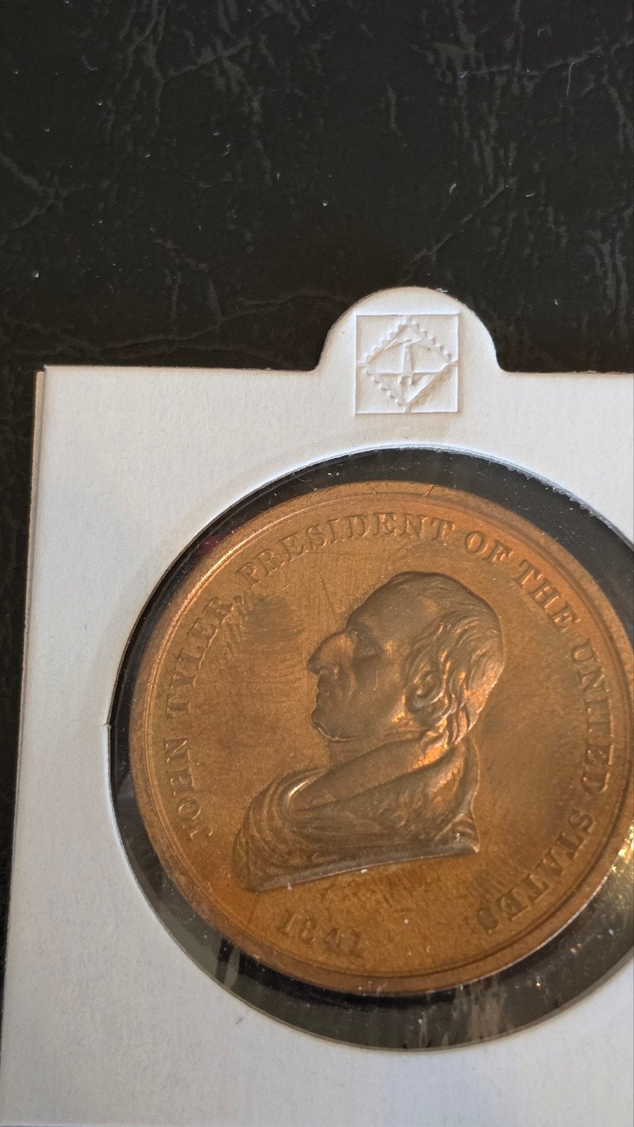 John Tyler President van de Verenigde Staten Medaille 1841, Ophalen of Verzenden, Overige waardes, Losse munt