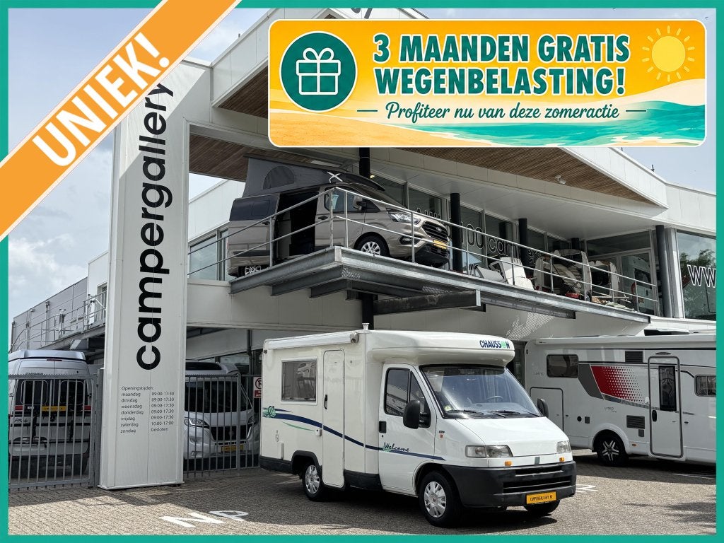 Chausson Welcome 50 5.40m COMPACT! RONDZIT + KLAPBED, Ringverwarming, Fiat, Tot en met 2, 5 tot 6 meter