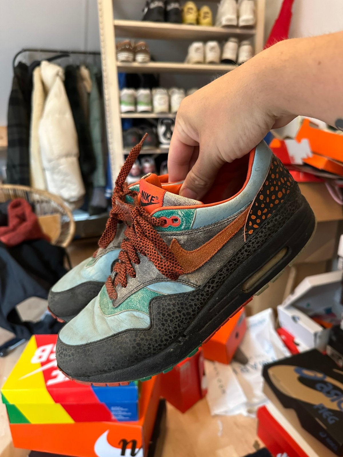 Nike air max 1 ‘kabutomushi’ us11, Verzenden, Sneakers of Gympen