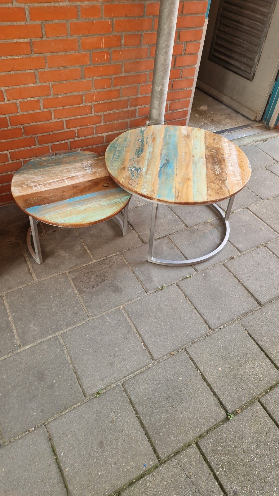 tafeltjes te koop, 45 tot 60 cm, Minder dan 55 cm, Gebruikt, Rond