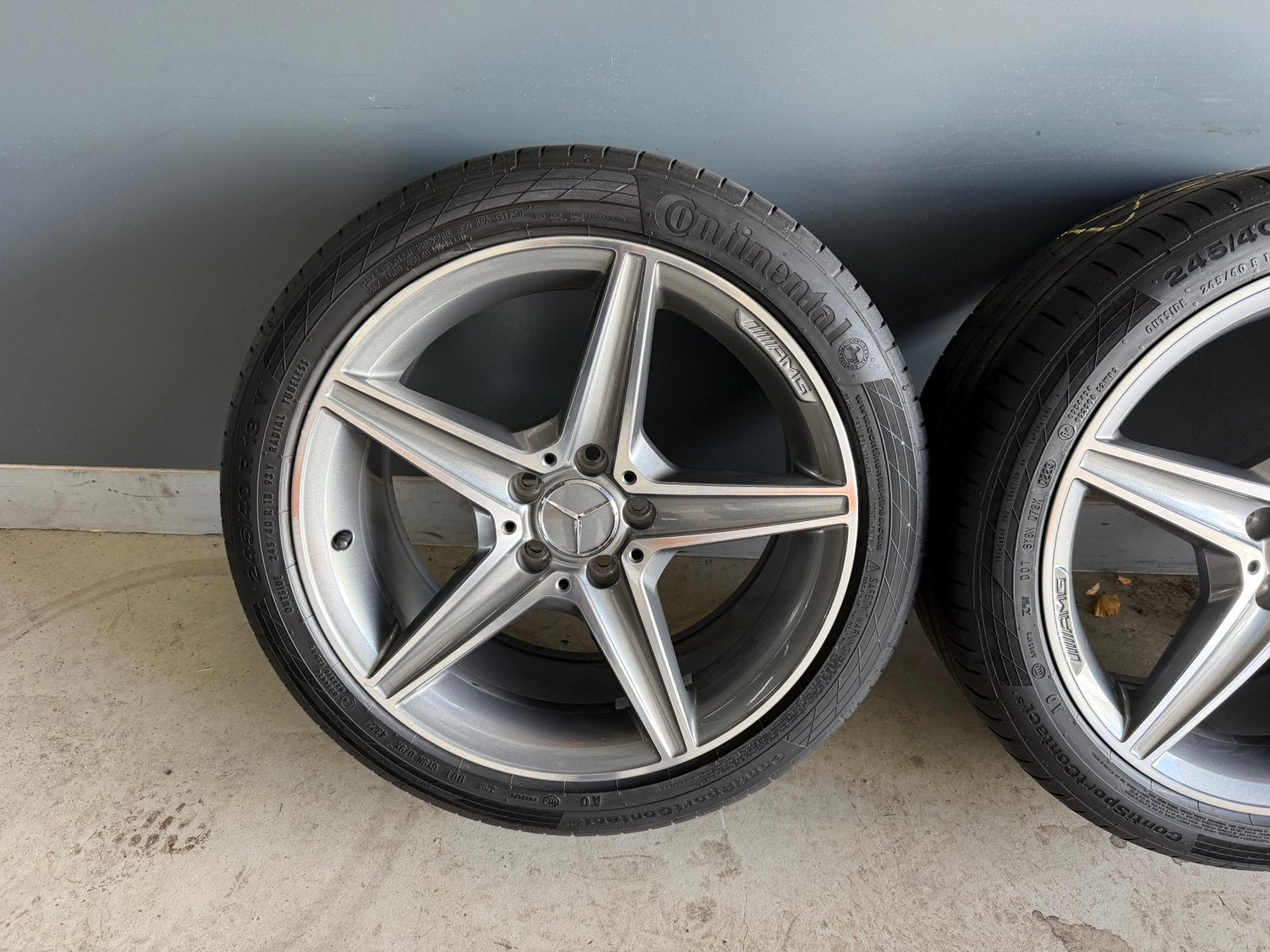 Mercedes C- Klasse 18 incb Amg velgen origineel 5x112 Zomer, Auto-onderdelen, 18 inch, Banden en Velgen, Ophalen of Verzenden