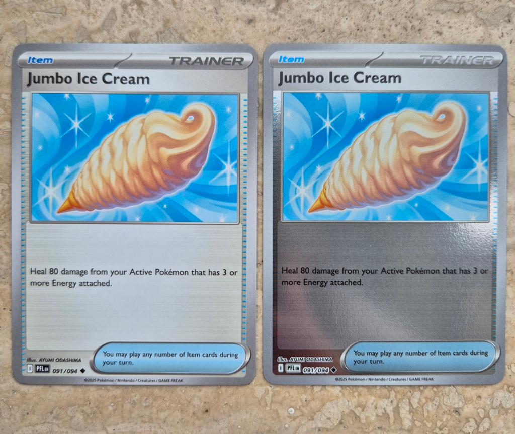 Pokemon kaarten PFL Jumbo Ice Cream Basic/Revers 091/094, Hobby en Vrije tijd, Verzamelkaartspellen | Pokémon, Ophalen of Verzenden