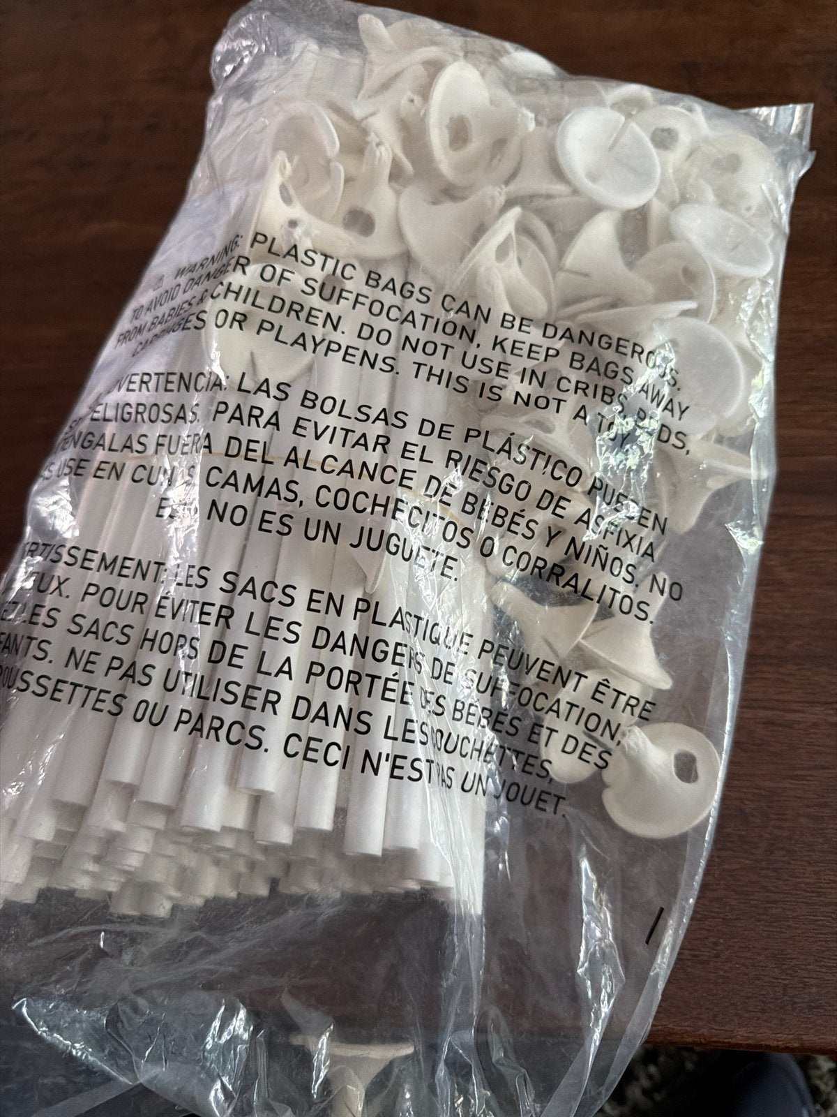 100 Ballon stokjes stengels 30 cm nieuw, Ophalen of Verzenden, Nieuw, Versiering, Verjaardag