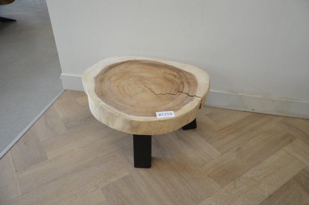 Ronde suar salontafel 50-60 cm BT259, Overige houtsoorten, 50 tot 100 cm, Rond, Nieuw