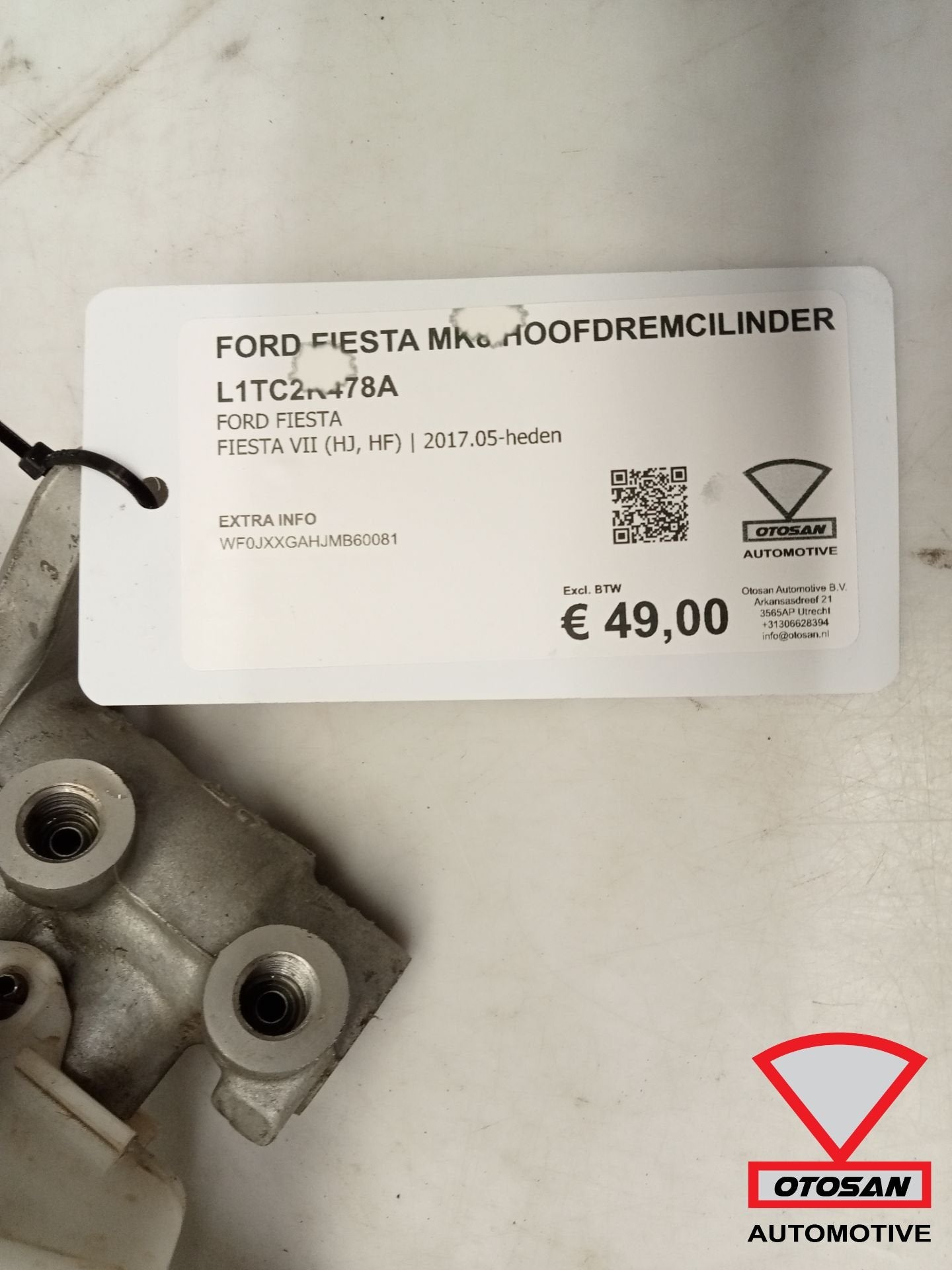 Ford Fiesta MK8 2017+ Puma Hoofdremcilinder L1TC2K478A, Gebruikt, Info@ford.com, Ophalen of Verzenden, Ford