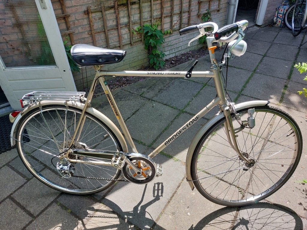Vintage Bridgestone fiets met versnelling (5), Fietsen en Brommers, Fietsen | Heren | Herenfietsen, Gebruikt, Versnellingen, 61 tot 65 cm