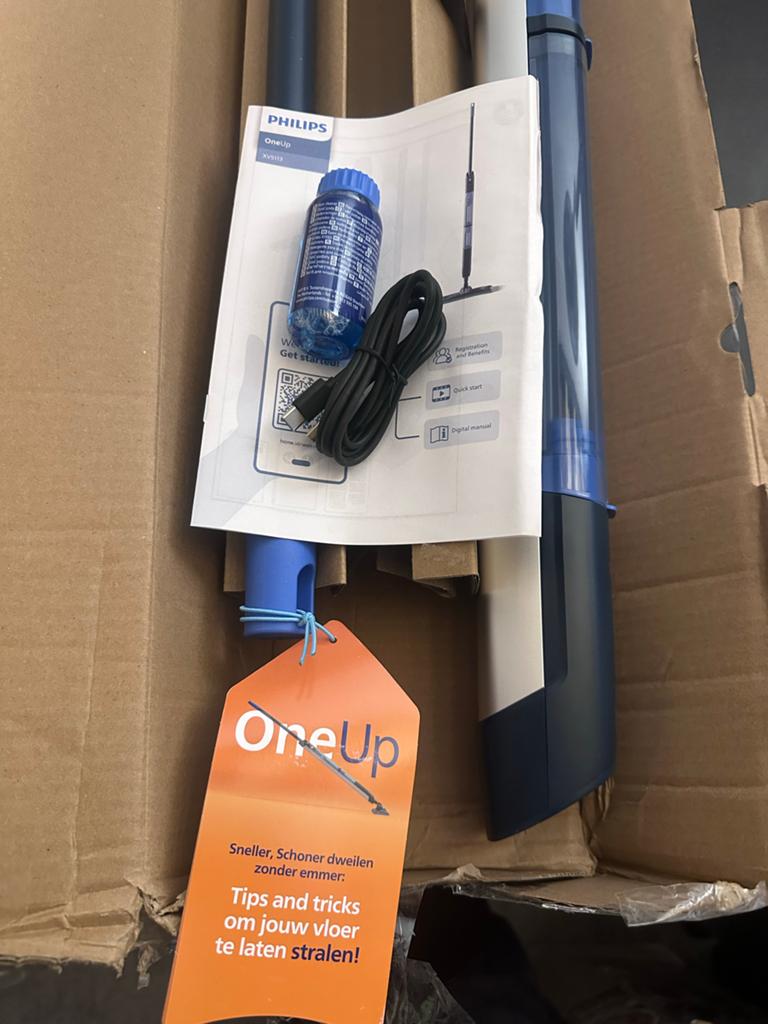 Philips OneUp XV5113 Vloerreiniger - Nieuw in doos, Nieuw, Ophalen of Verzenden, ., Vloerreiniger