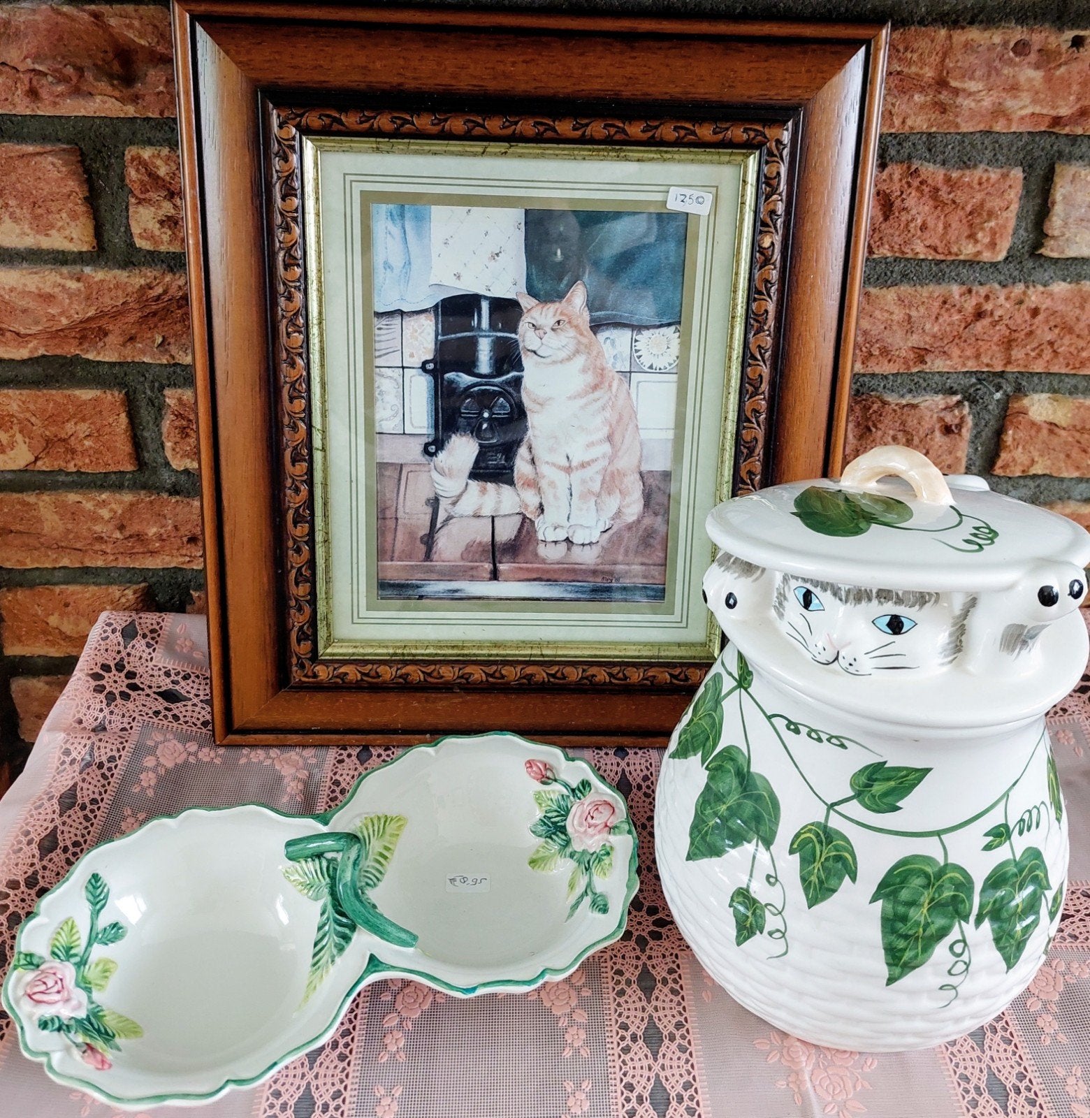 Mooie keramieken voorraadpot. Kat., Antiek en Kunst, Antiek | Servies los, Ophalen of Verzenden