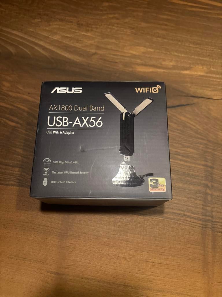 ASUS USB-AX56 AX1800 Dual Band USB WiFi 6 Adapter, Ophalen of Verzenden, Zo goed als nieuw