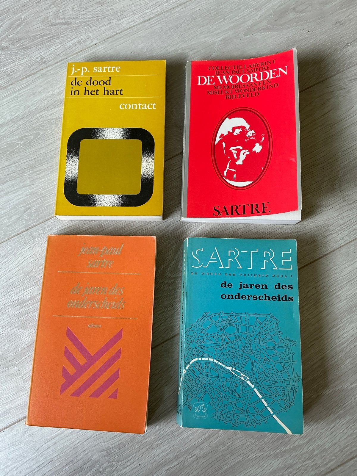 4 boeken van Jean-Paul Sartre - Filosofie, Boeken, Ophalen of Verzenden, Gelezen, Europa overig