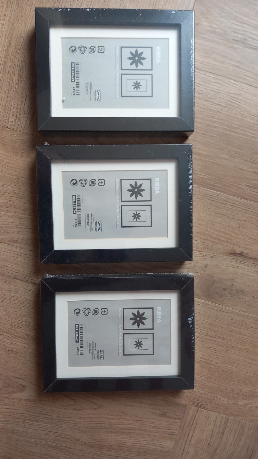Zwarte fotolijstjes Ikea Ribba, Ophalen of Verzenden, Fotolijst, Met ophangsysteem, Zwart