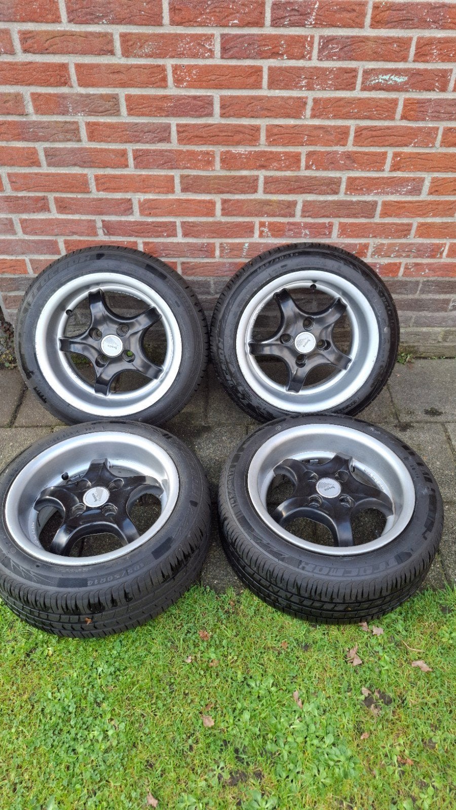 Brock B5 14 inch 7j / 8j velgen 4x100 zgan banden, Ophalen, 14 inch, Gebruikt, Banden en Velgen
