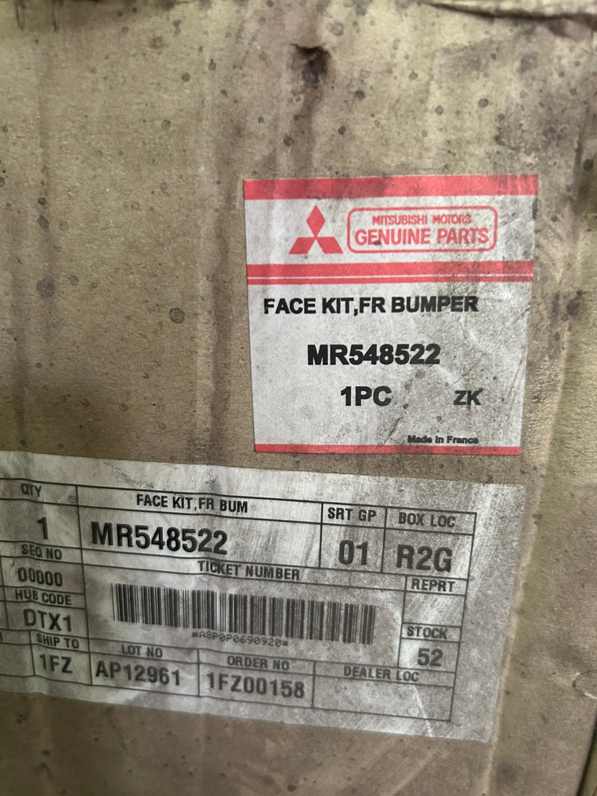 Mitsubishi voor bumper, nieuw, Auto-onderdelen, Ophalen, Voor, Nieuw, Mitsubishi