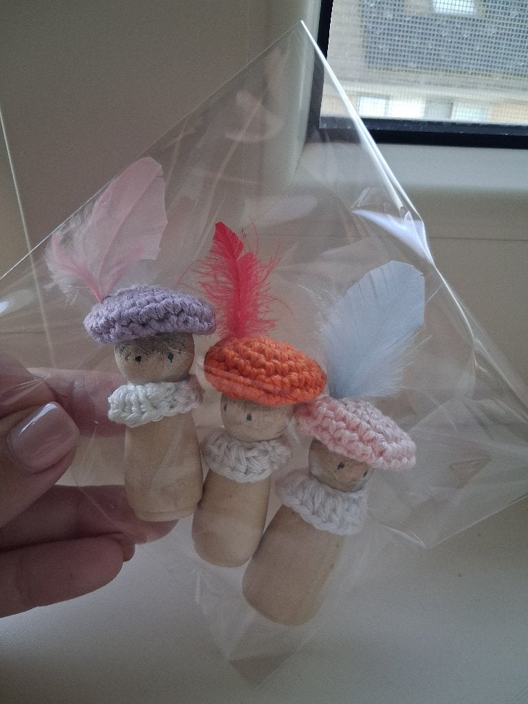 Pegdolls Sinterklaassetje drie pietjes, Ophalen of Verzenden, Nieuw