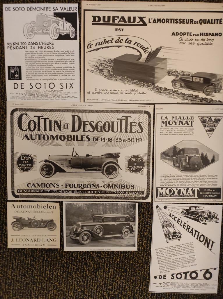 Auto reclames uit jaren 1912-1931, Ophalen of Verzenden, 1920 tot 1940, Tijdschrift