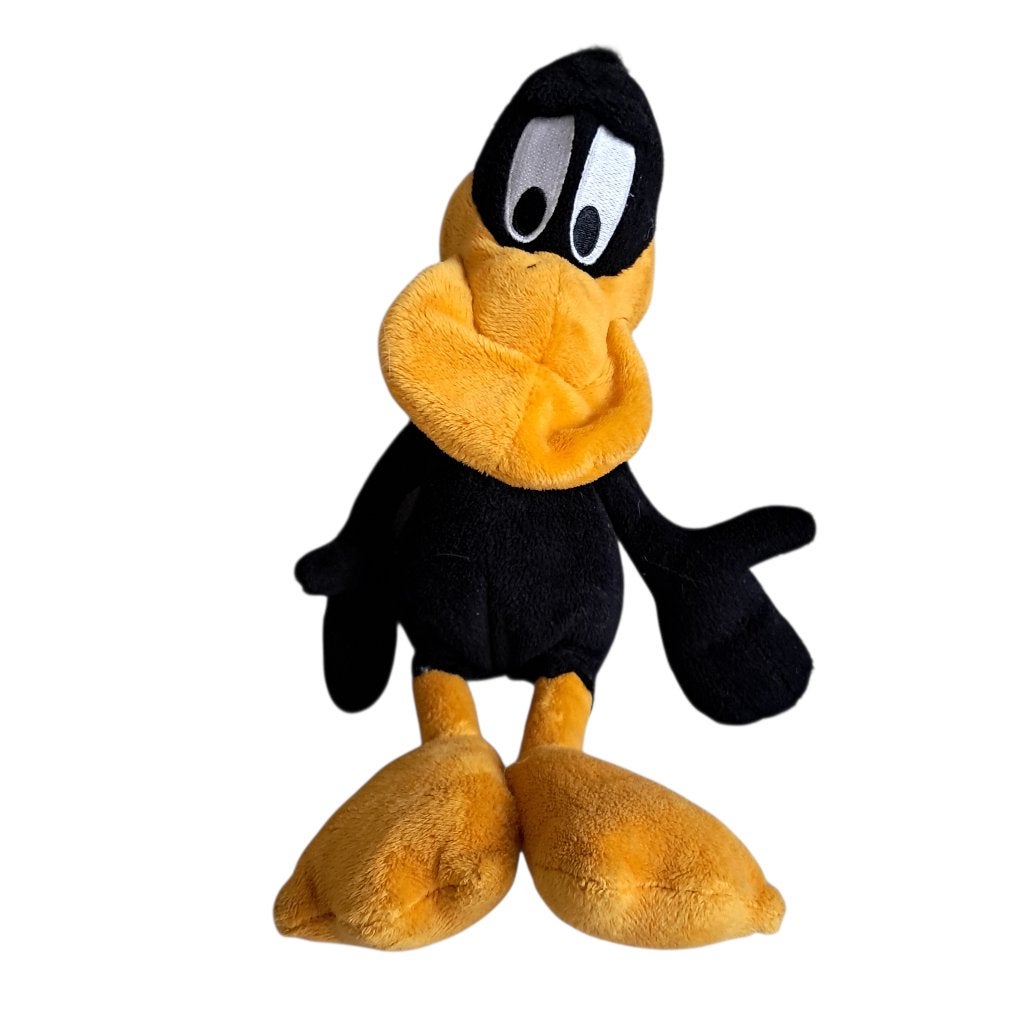 Daffy Duck knuffel 30 cm lang Looney Tunes 1808, -, -, Overige typen, Zwart