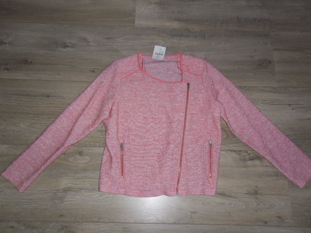 Miss Etam Roze Jasje Met Rits En Glitters Maat XXL NIEUW, Maat 46/48 (XL) of groter, Nieuw, Ophalen of Verzenden, Jasje