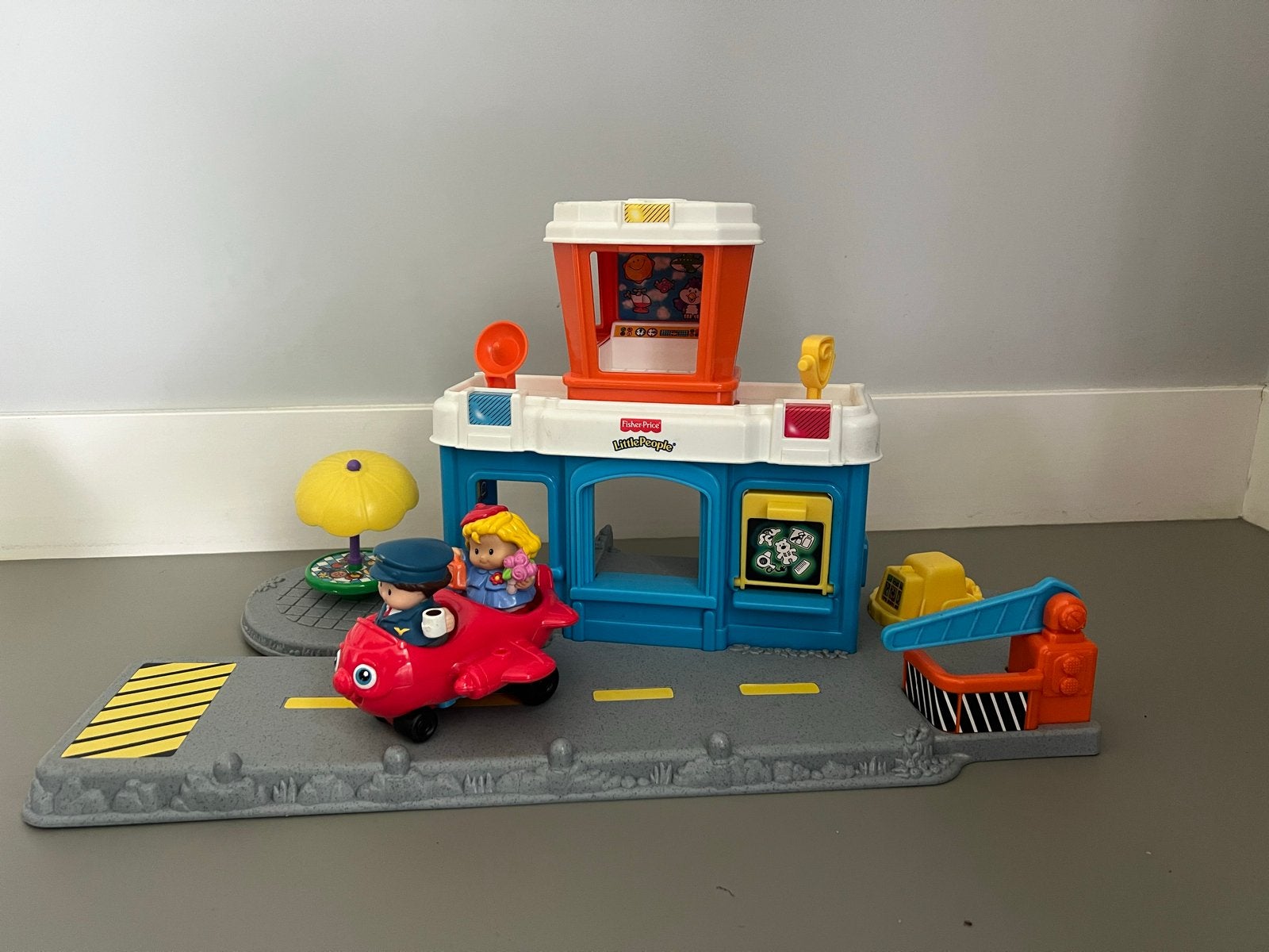 Fisher-Price Little People Speelset met Vliegtuig en Auto's, Ophalen of Verzenden, Gebruikt