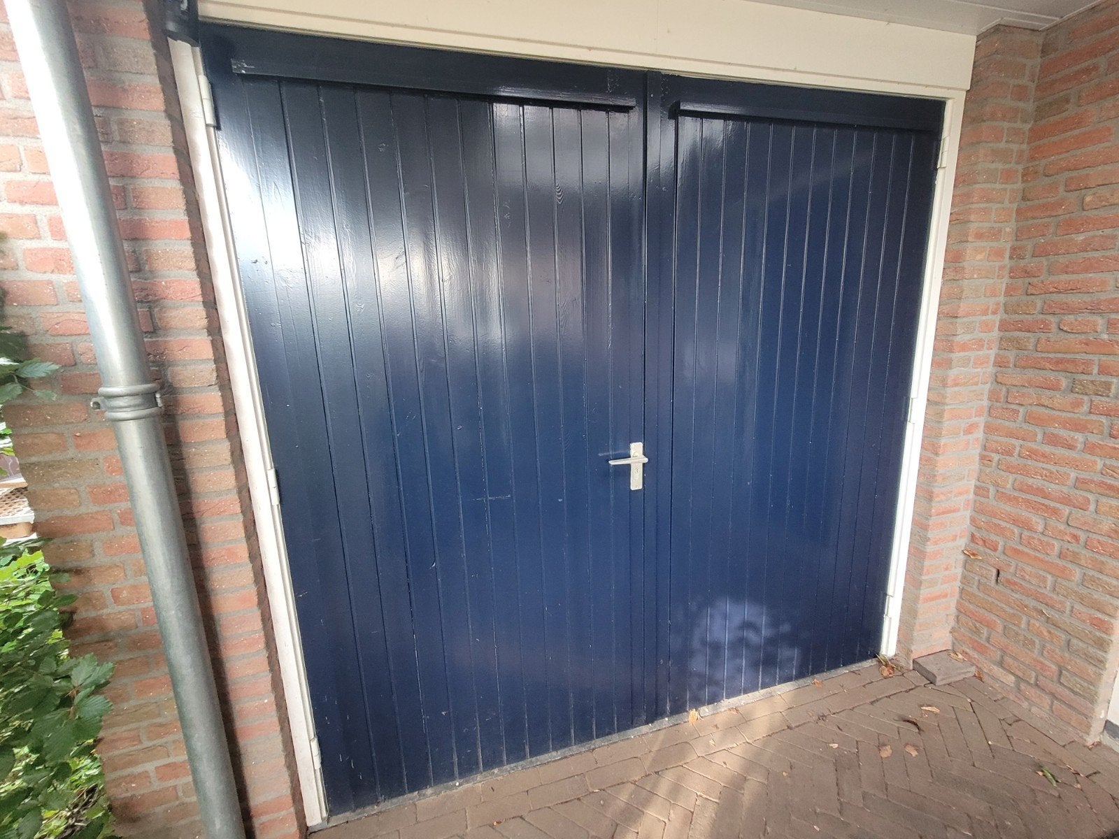 houten Garagedeur met Kozijn, Ophalen, Gebruikt, Garagedeur, Hout