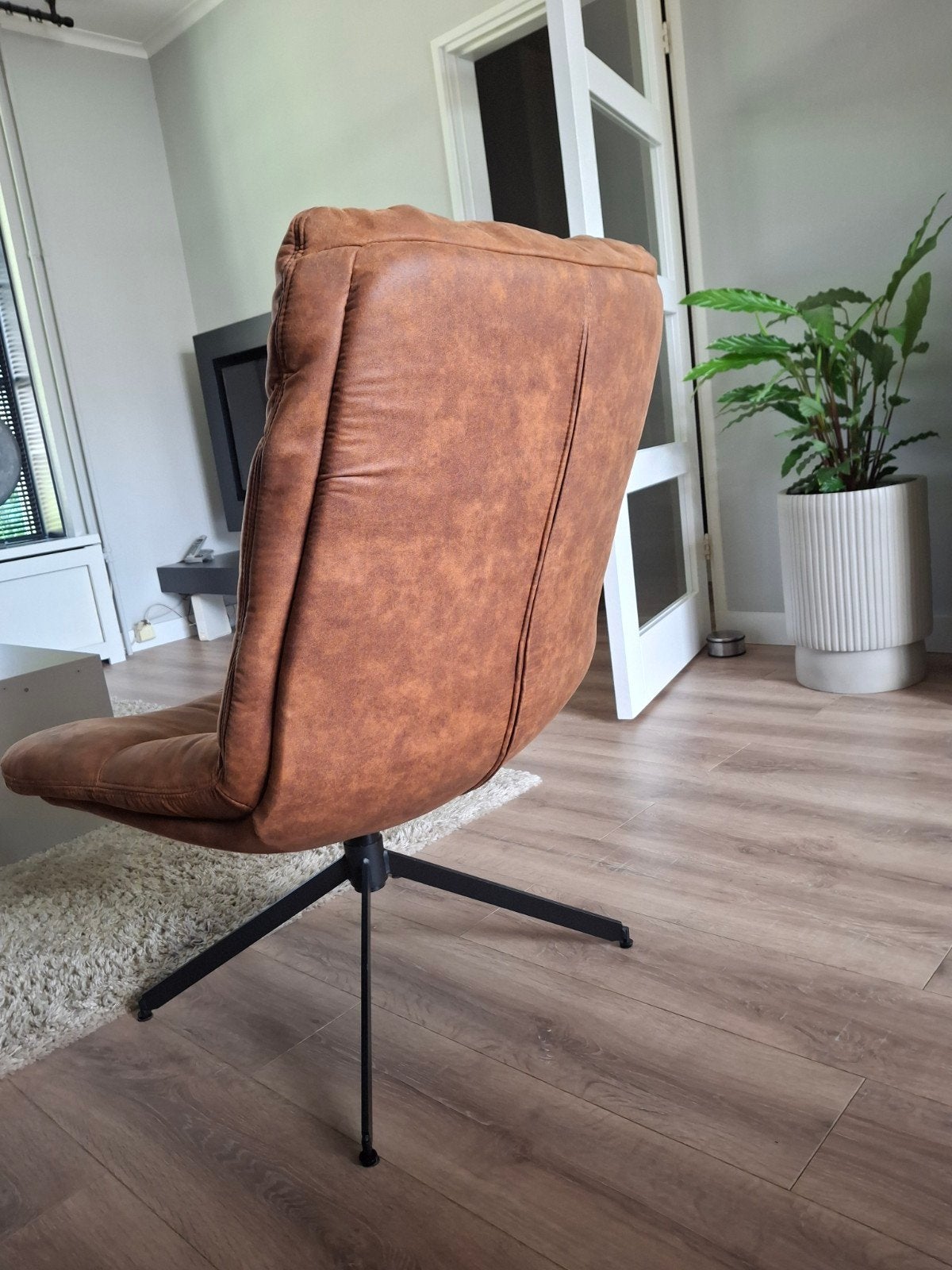 Comfortabele microleder stoel - 93x68cm, Ophalen