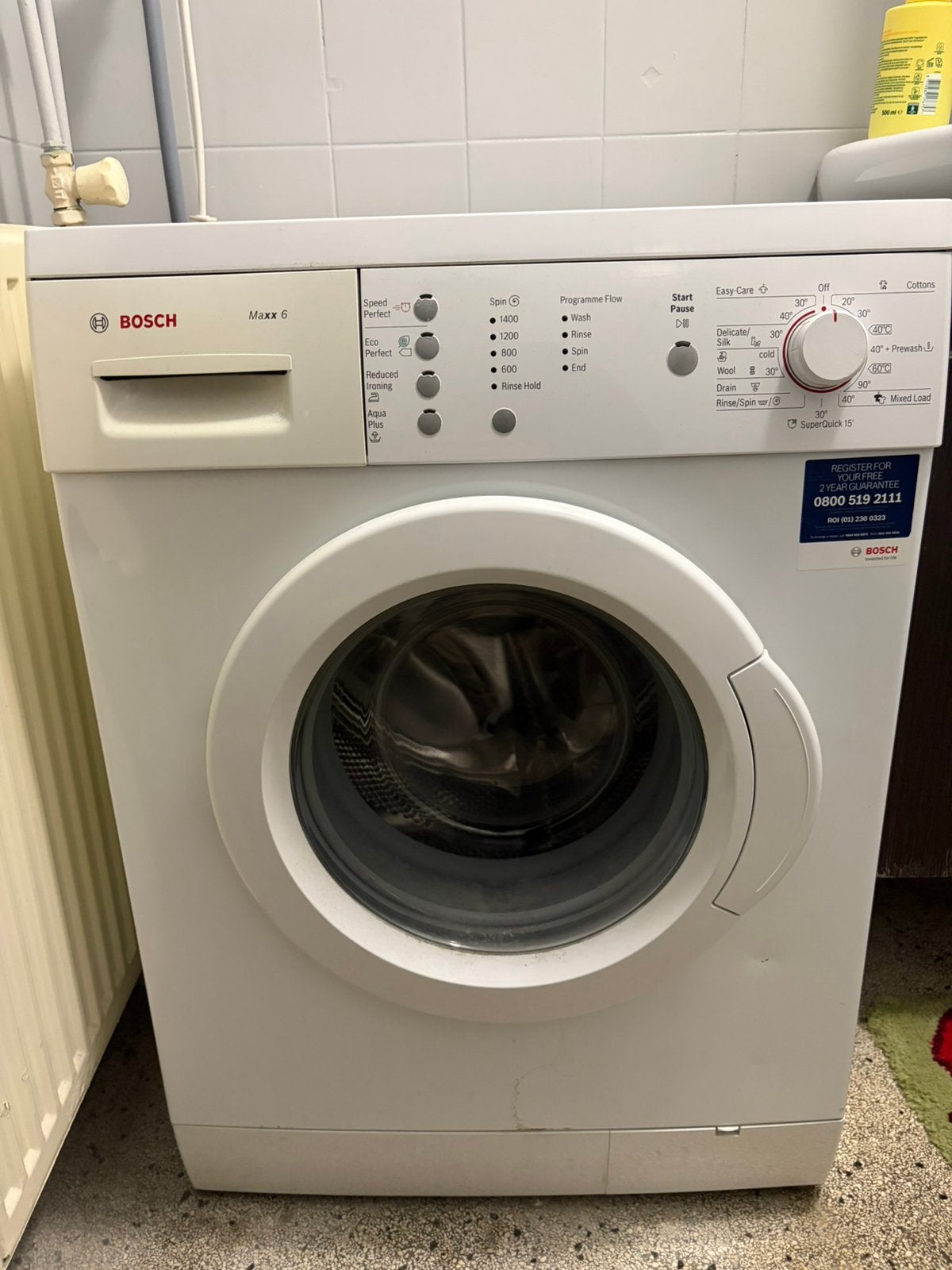 Bosch wasmachine, Witgoed en Apparatuur, Ophalen, Zo goed als nieuw, 1200 tot 1600 toeren